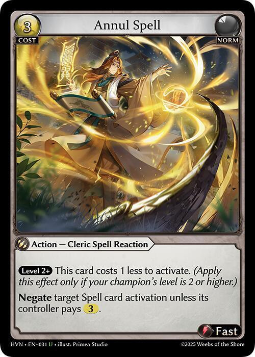 [HVN] Annul Spell — 031