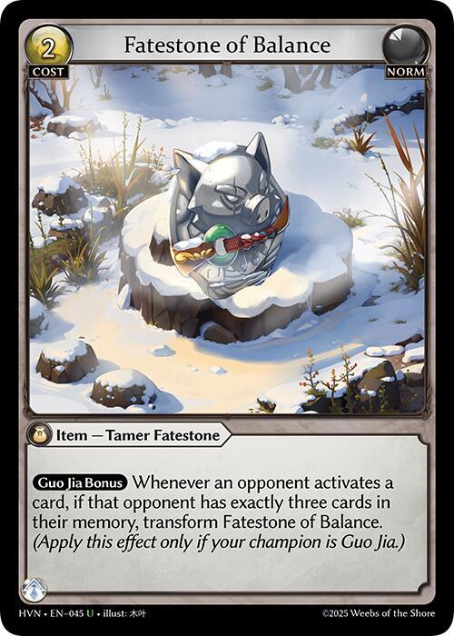 [HVN] Fatestone of Balance // Woodland Shoats — 045