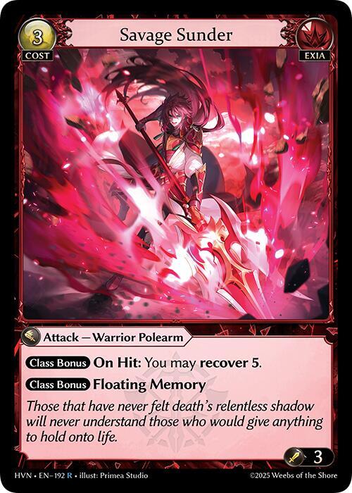 [HVN] Savage Sunder — 192