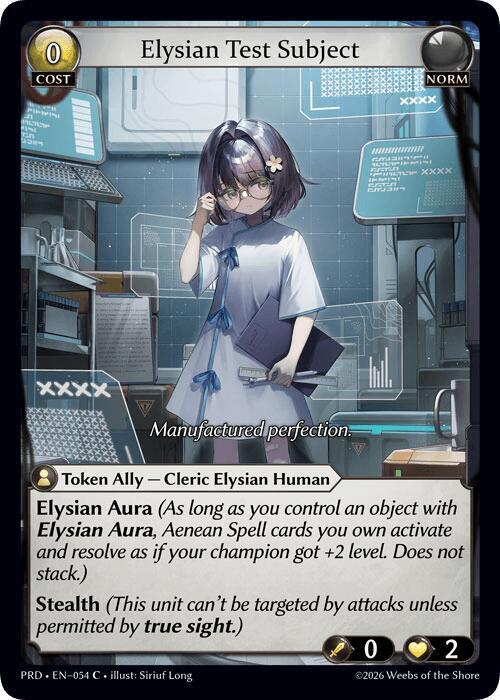 [PRD] Elysian Test Subject — 054