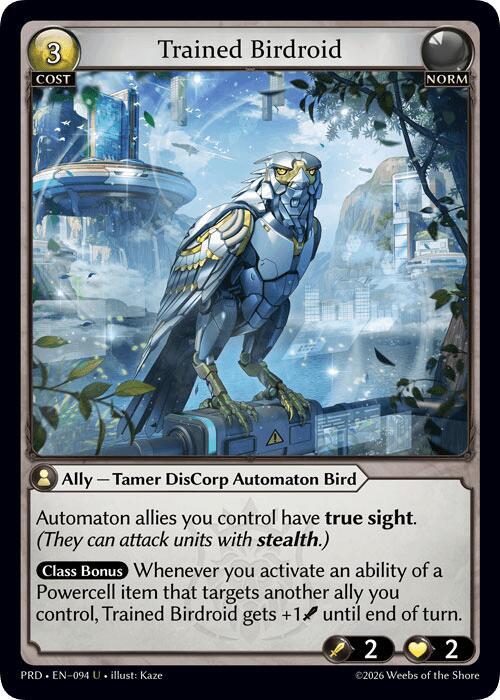 [PRD] Trained Birdroid — 094