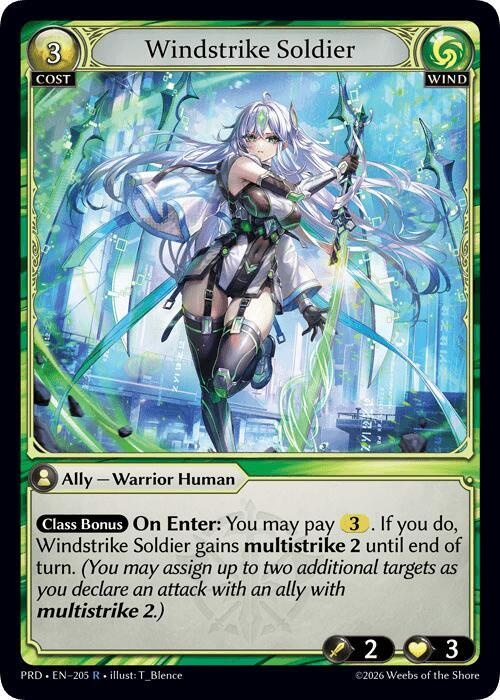 [PRD] Windstrike Soldier — 205
