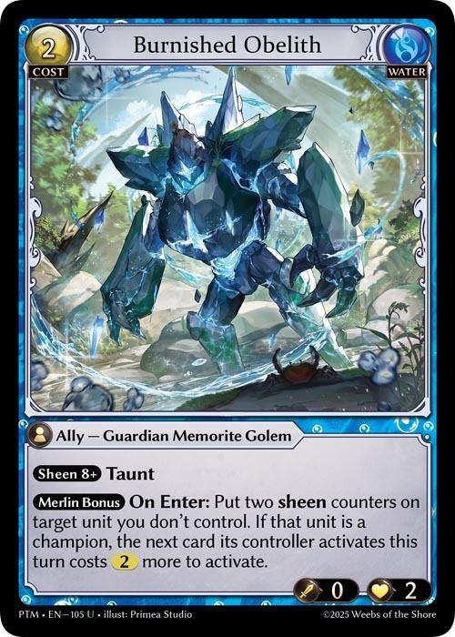 [PTM] Burnished Obelith (Curio Foil) — 105