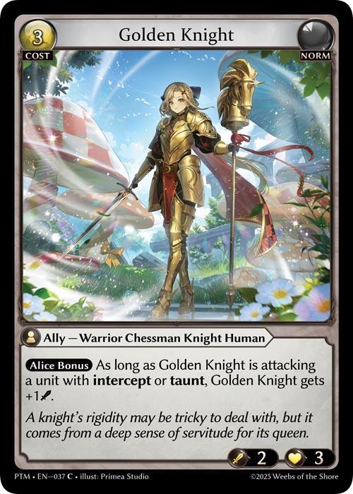 [PTM] Golden Knight (Curio Foil) — 037