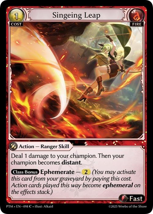 [PTM] Singeing Leap (Curio Foil) — 098