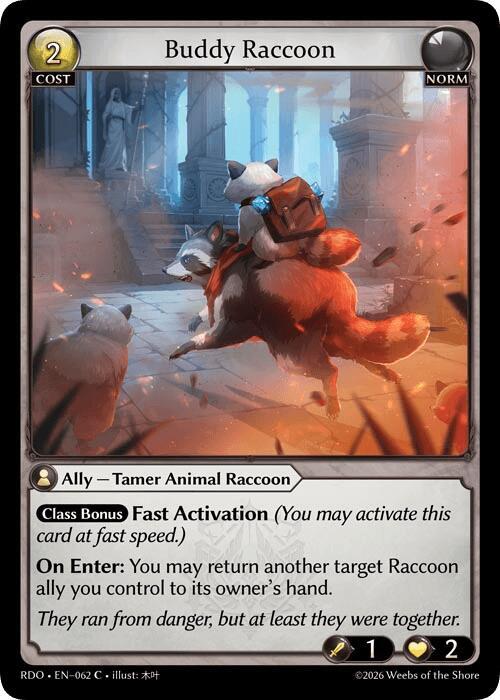 [RDO] Buddy Raccoon (Curio Foil) — 062
