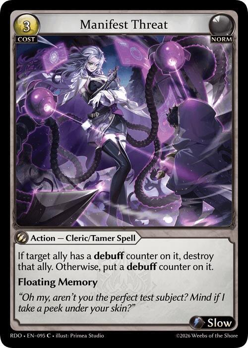 [RDO] Manifest Threat (Curio Foil) — 095
