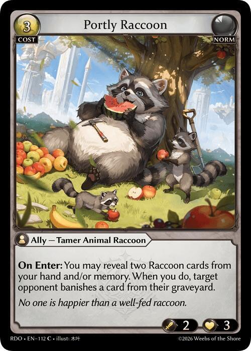 [RDO] Portly Raccoon (Curio Foil) — 112