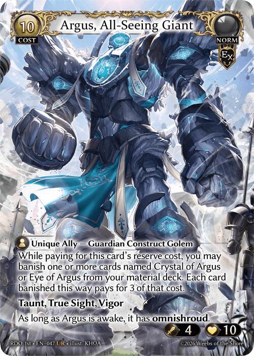 [RDO] Argus, All-Seeing Giant — 47
