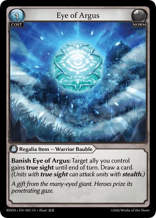 [RDO] Eye of Argus — 005