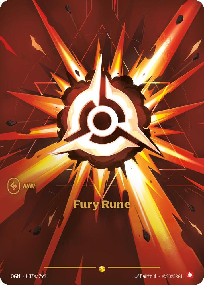 [Origins] Fury Rune (Alternate Art) — 007a/298
