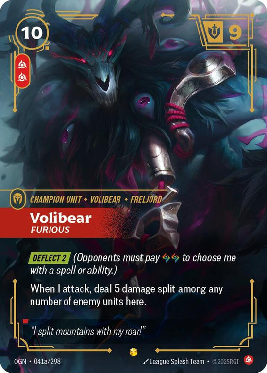 [Origins] Volibear, Furious (Alternate Art) — 041a/298