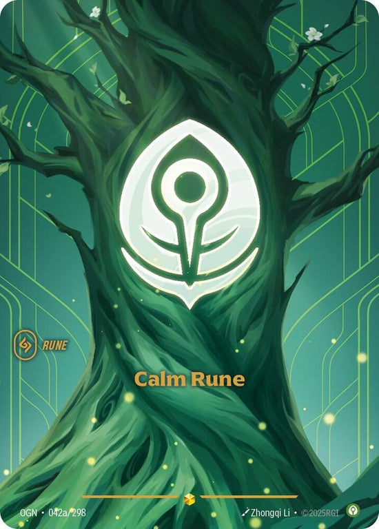 [Origins] Calm Rune (Alternate Art) — 042a/298