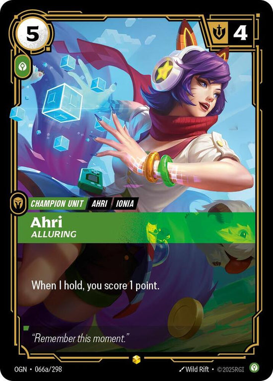 [Origins] Ahri, Alluring (Alternate Art) — 066a/298