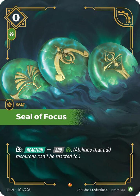 [Origins] Seal of Focus — 081/298