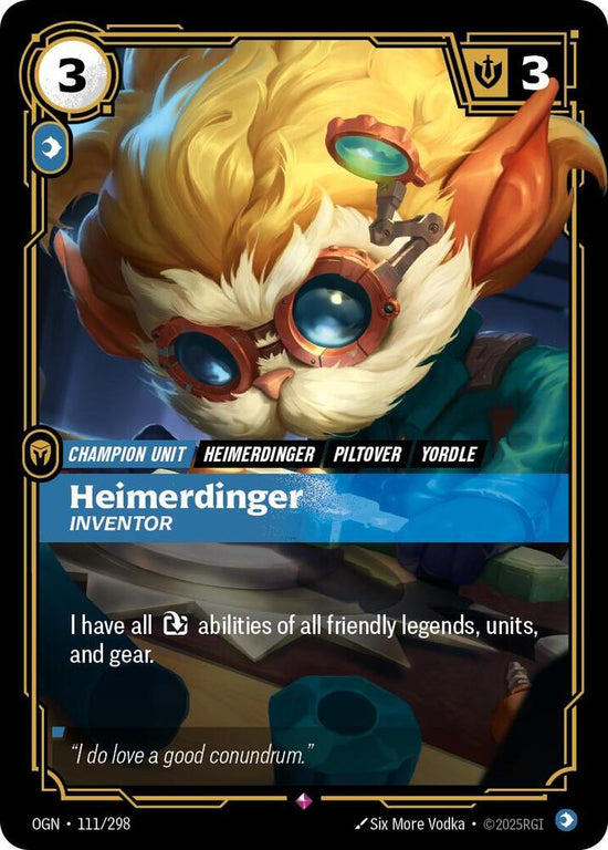 [Origins] Heimerdinger, Inventor — 111/298