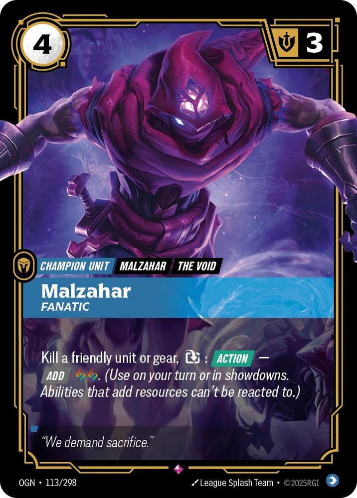 [Origins] Malzahar, Fanatic — 113/298