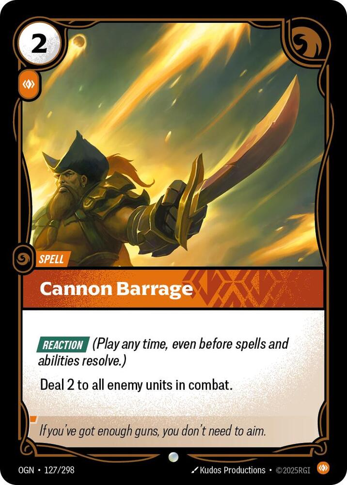 [Origins] Cannon Barrage — 127/298
