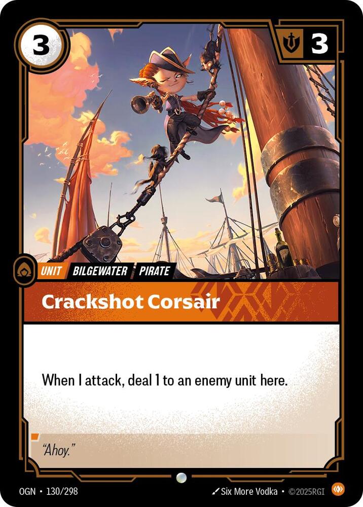 [Origins] Crackshot Corsair — 130/298