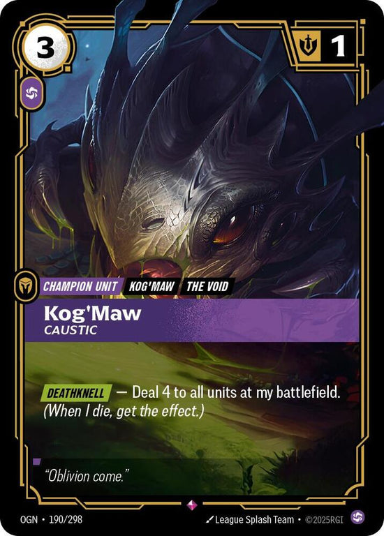 [Origins] Kog'Maw, Caustic — 190/298