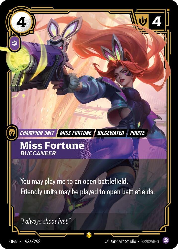 [Origins] Miss Fortune, Buccaneer (Alternate Art) — 193a/298