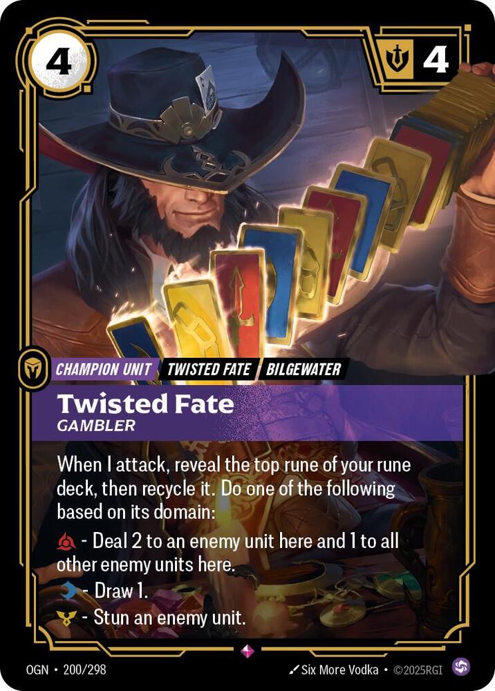 [Origins] Twisted Fate, Gambler — 200/298