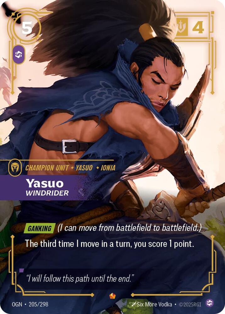 [Origins] Yasuo, Windrider — 205/298