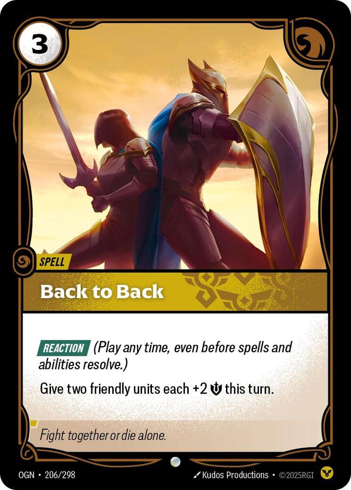 [Origins] Back to Back — 206/298