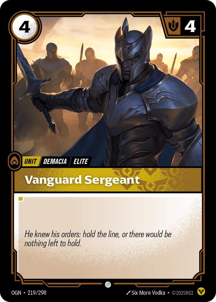 [Origins] Vanguard Sergeant — 219/298