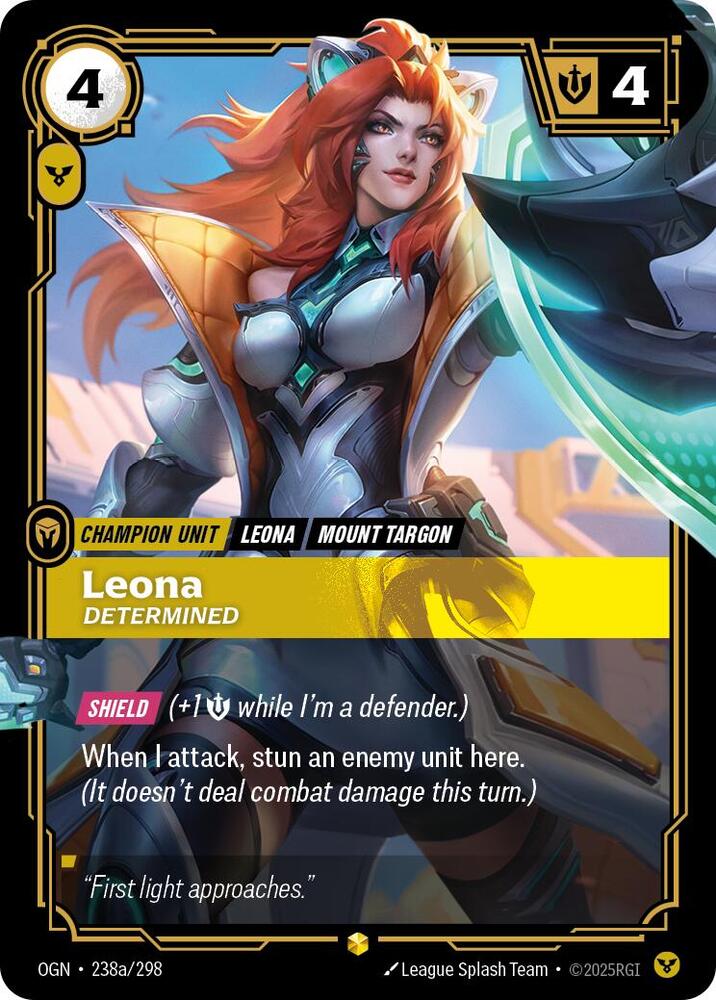 [Origins] Leona, Determined (Alternate Art) — 238a/298