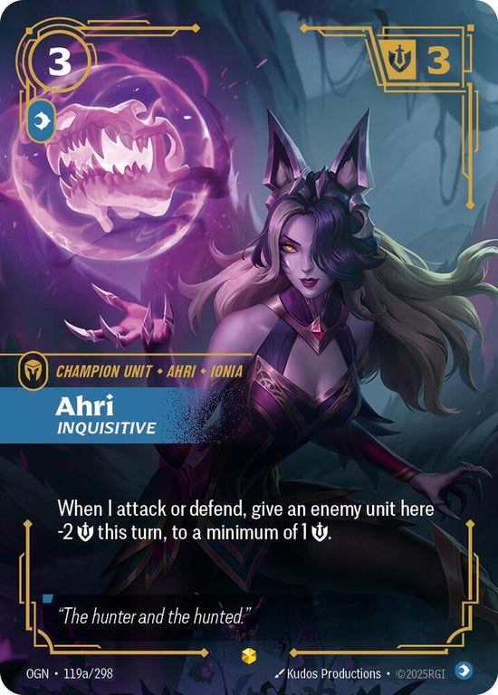 [Origins] Ahri, Inquisitive (Alternate Art) — 119a/298