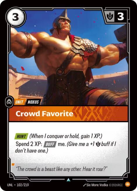 [Unleashed] Crowd Favorite — 102/219