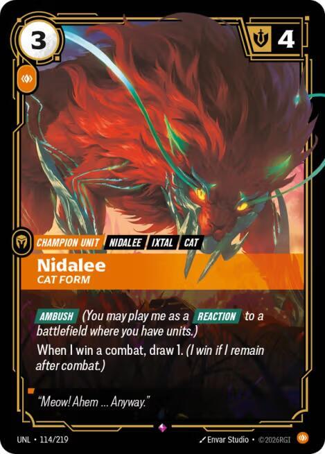 [Unleashed] Nidalee, Cat Form — 114/219