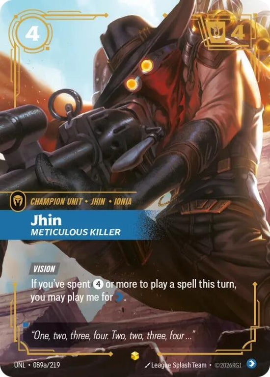 [Unleashed] Jhin, Meticulous Killer (Alternate Art) — 089a/219