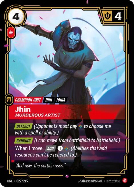[Unleashed] Jhin, Murderous Artist — 022/219