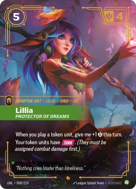 [Unleashed] Lillia, Protector of Dreams — 058/219