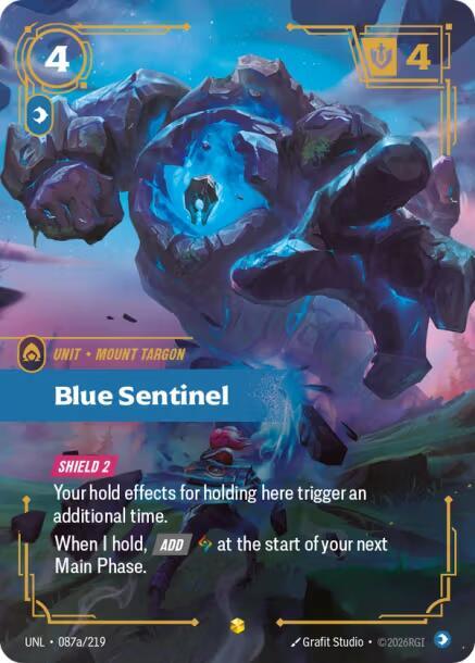 [Unleashed] Blue Sentinel (Alternate Art) — 087a/219