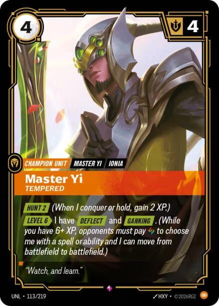 [Unleashed] Master Yi, Tempered — 113/219