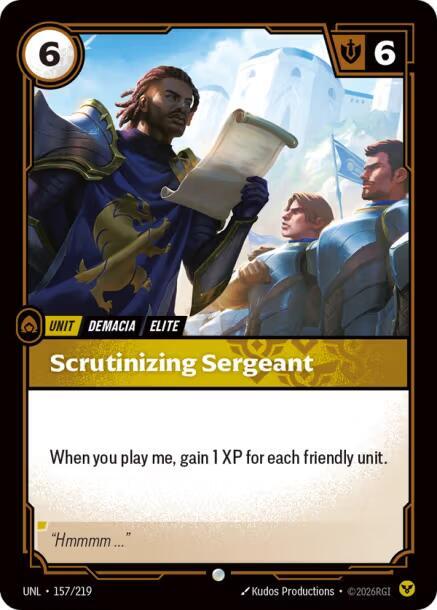 [Unleashed] Scrutinizing Sergeant — 157/219