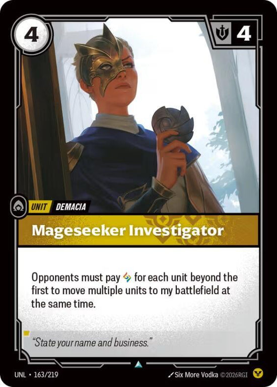 [Unleashed] Mageseeker Investigator — 163/219