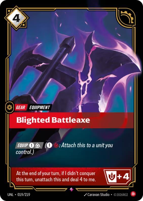 [Unleashed] Blighted Battleaxe — 019/219
