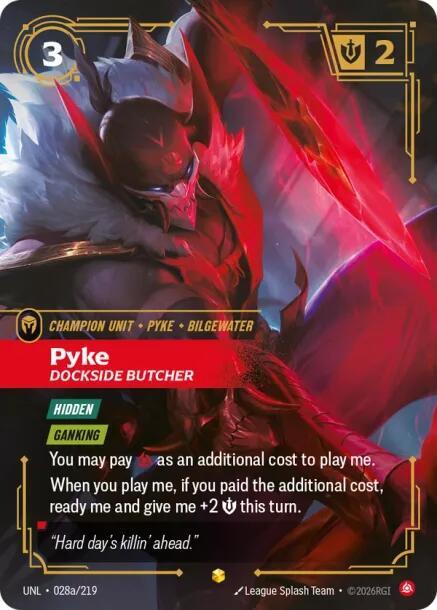 [Unleashed] Pyke, Dockside Butcher (Alternate Art) — 028a/219