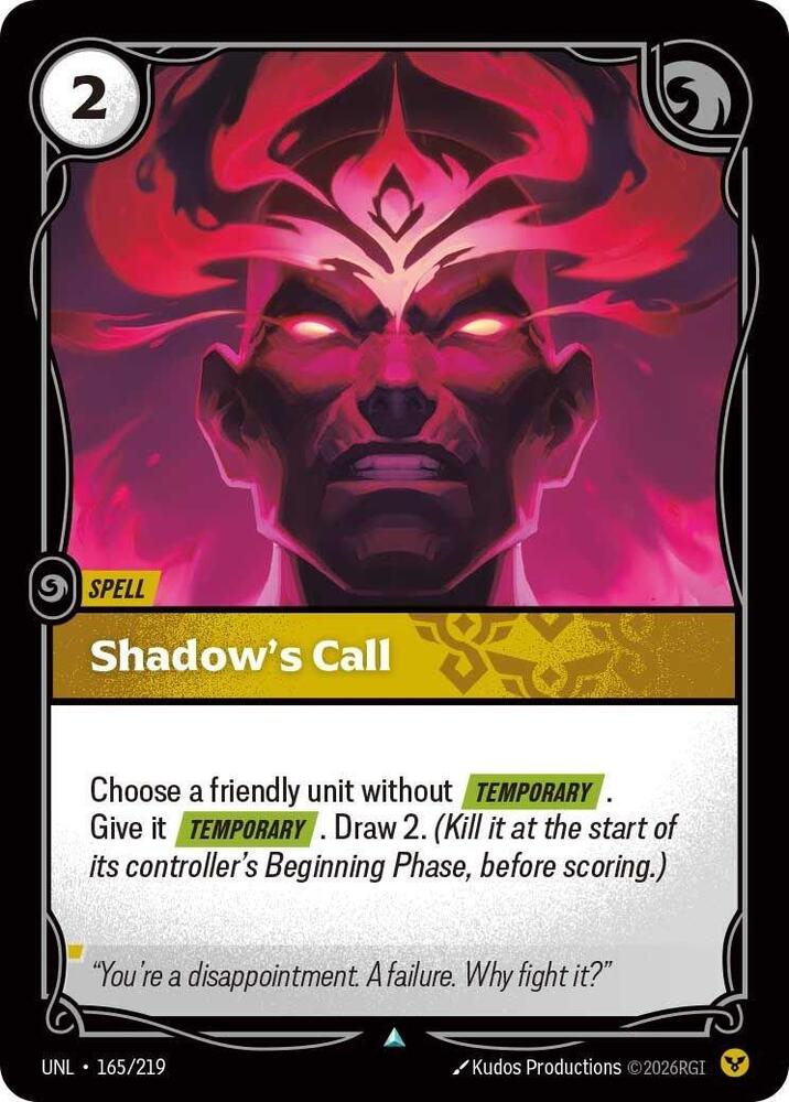 [Unleashed] Shadow's Call — 165/219