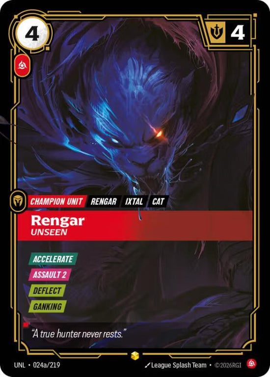 [Unleashed] Rengar, Unseen (Alternate Art) — 024a/219