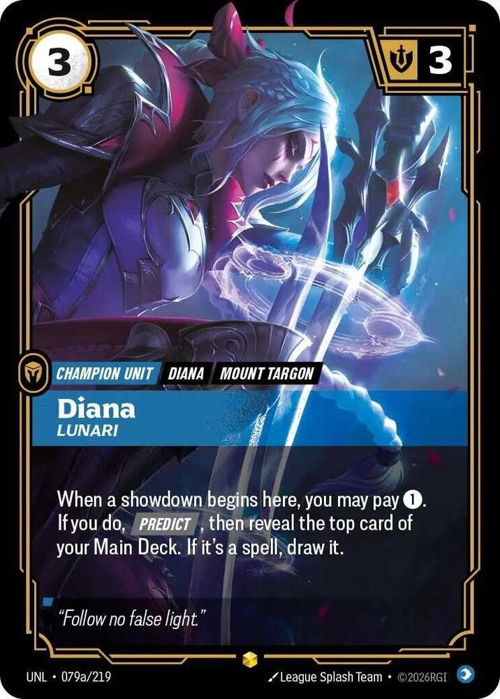 [Unleashed] Diana, Lunari (Alternate Art) — 079a/219
