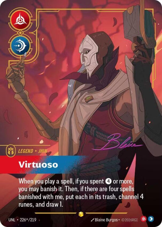 [Unleashed] Jhin, Virtuoso (Signature) — 226*/219