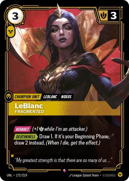 [Unleashed] LeBlanc, Fragmented — 172/219