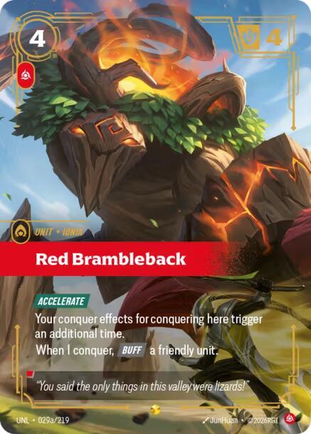 [Unleashed] Red Brambleback (Alternate Art) — 029a/219