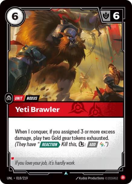 [Unleashed] Yeti Brawler — 018/219