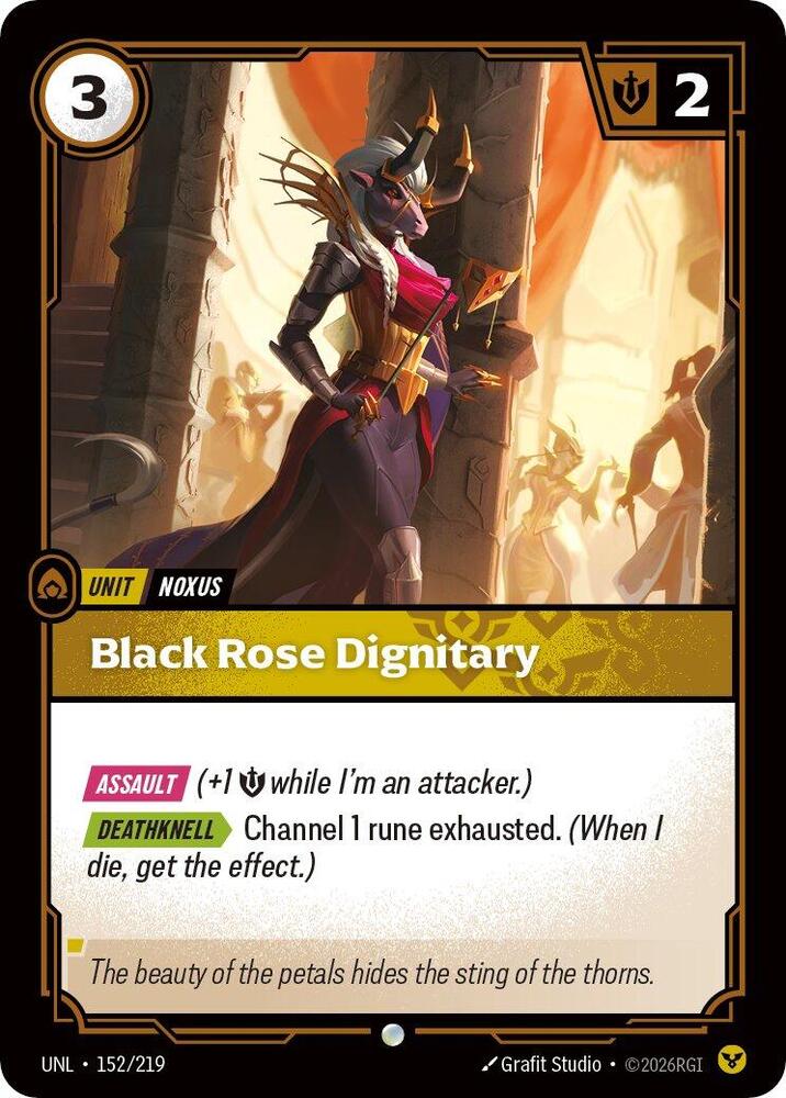 [Unleashed] Black Rose Dignitary — 152/219